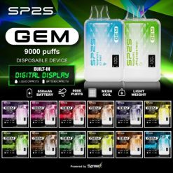 SP2S一次性 | 拋棄式電子煙 | 9000口 | 多種口味可選