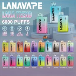 LANA一次性 | 拋棄式電子煙 | 6000口 | 多種口味可選